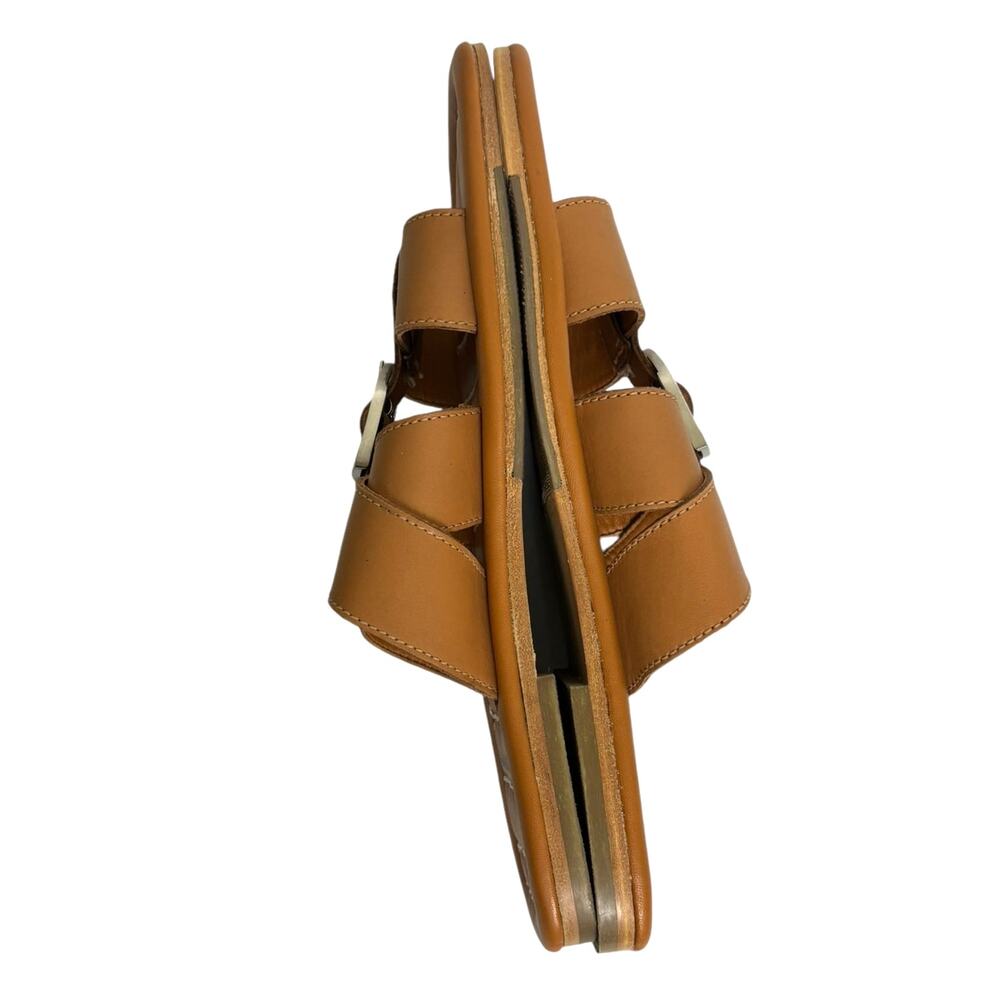 Free People Women's Sloan Buckle Leather Sandals in Cinnamon Clay NEW Size 6 - Picture 3 of 10